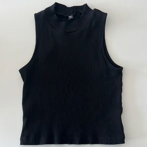 Black tank top turtleneck